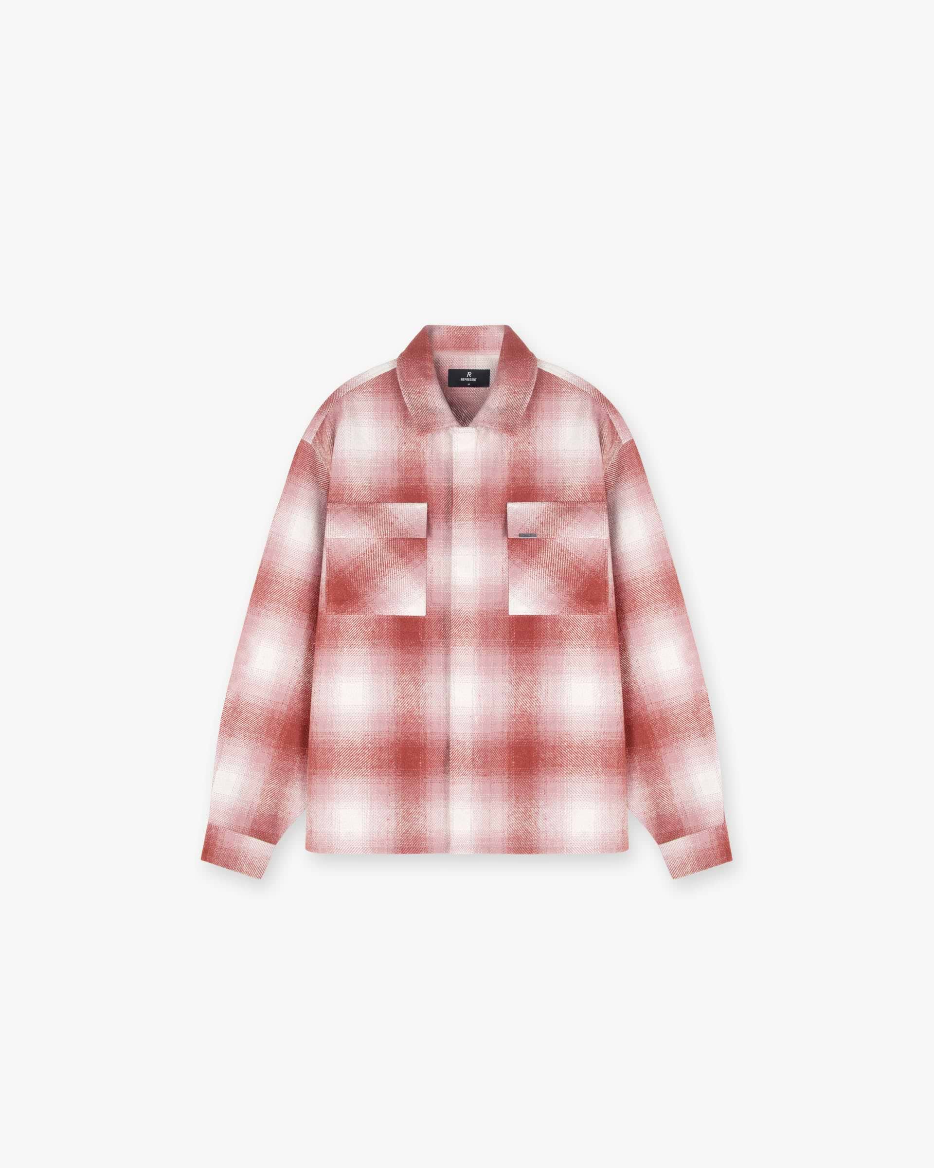 Front product image of a mens yellow flannel shirt on a plain white background | Spirits Of Summer Flannel Shirt in Sunrise | Flannel shirt with an oversized fit | SS24 Shirts | Represent Clo
