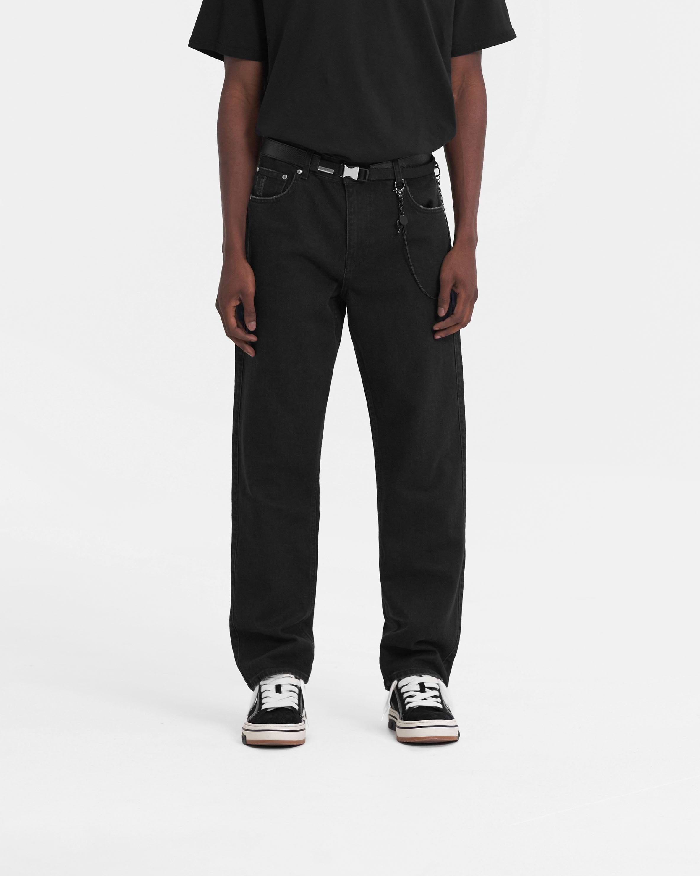 R2 Straight Leg Denim | Black Denim FW23 | Represent Clo