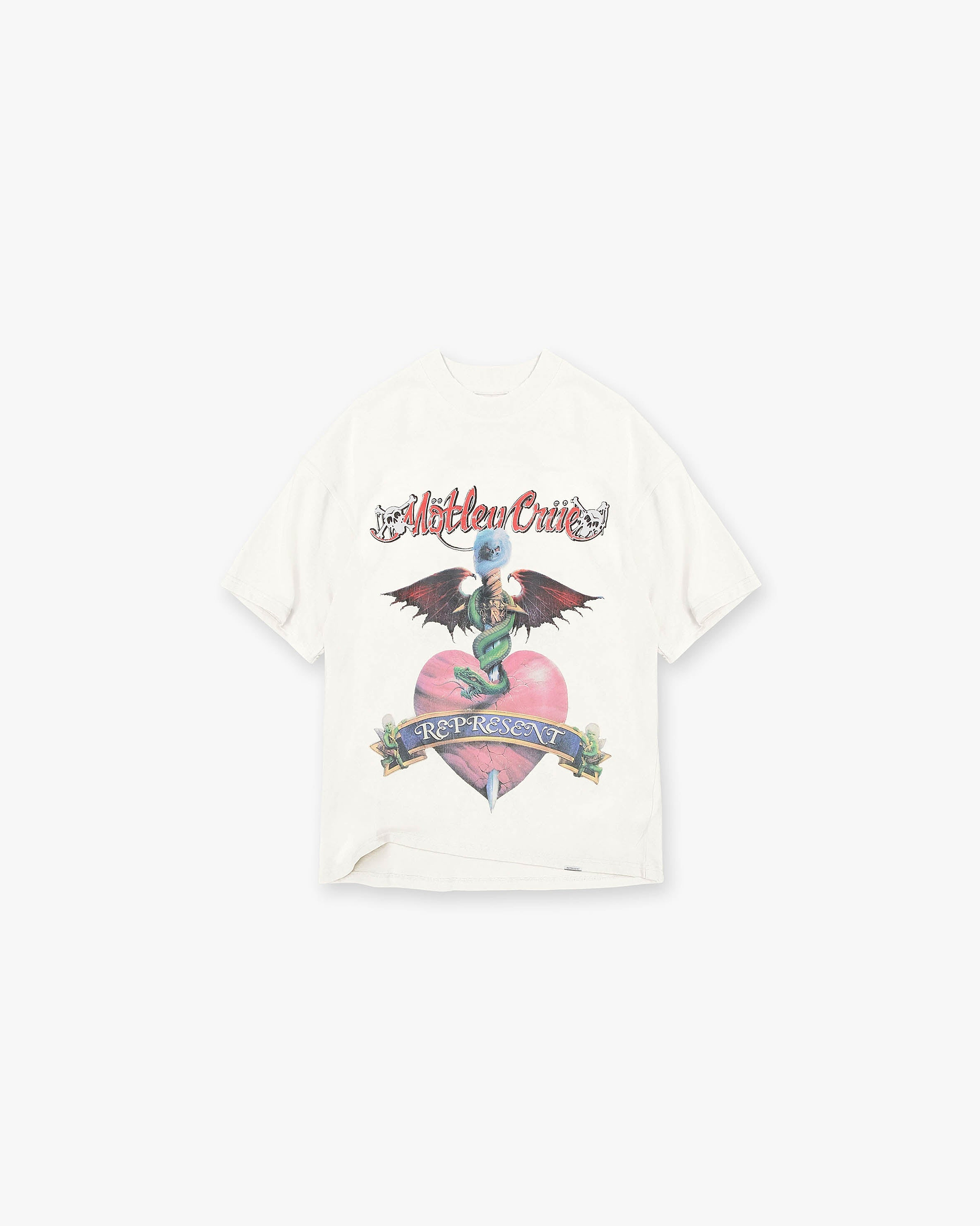 Represent x Mötley Crüe™️ Without You T-Shirt | Flat White T-Shirts SS23 Other | Represent Clo