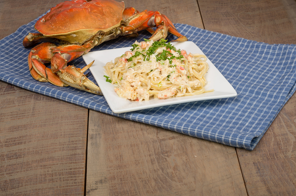Crab Alfredo Pasta