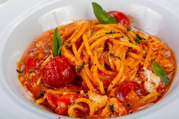 Crab spaghetti