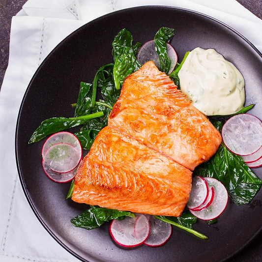 Broiled Honey Arctic Char with Lemon Citrus Sauce