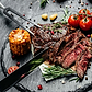 Rib-Eye Steak, Boneless USDA, Black Angus, 10 OZ.