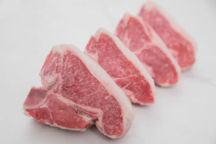 LAMB BONE-IN LOIN CHOPS, 4 PORTIONS, 4 OZ EACH - 1 LB PACKS